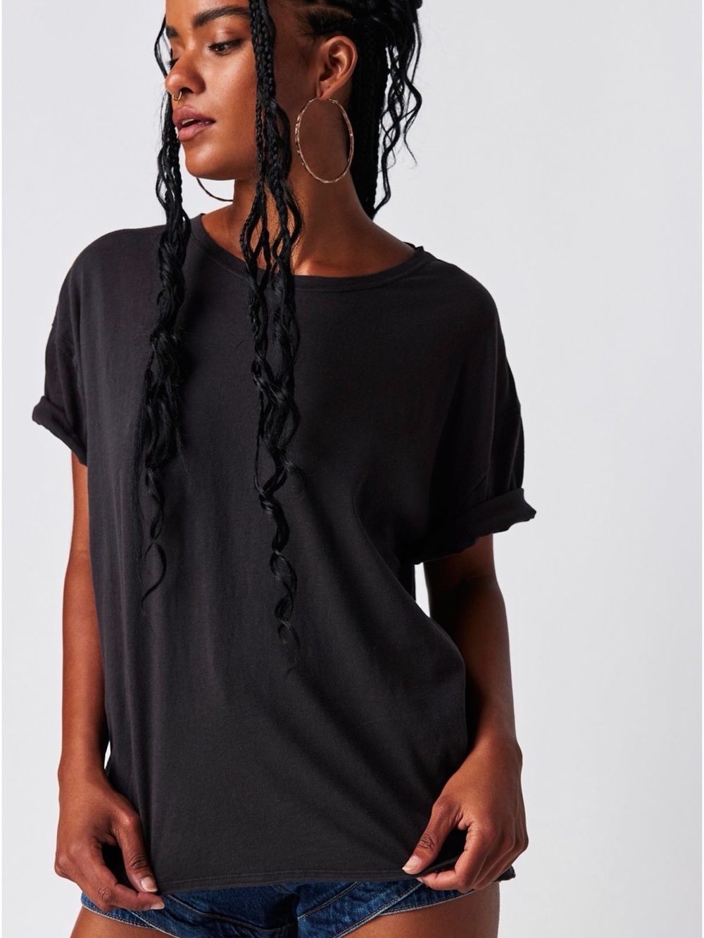 We The Free Nina Black Tee - Picture 2 of 7